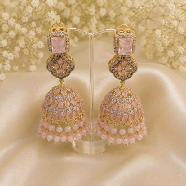 Casting original stone high quality jhumka