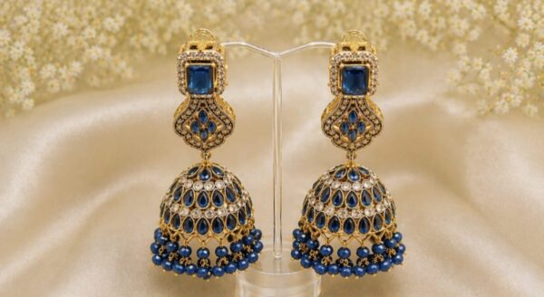 Casting original stone high quality jhumka