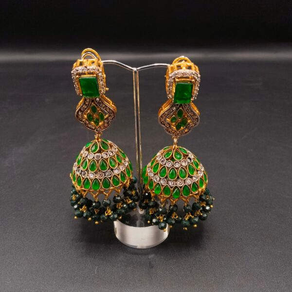 Casting original stone high quality jhumka